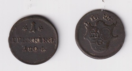 Pfennig münze löwenstein - 1,