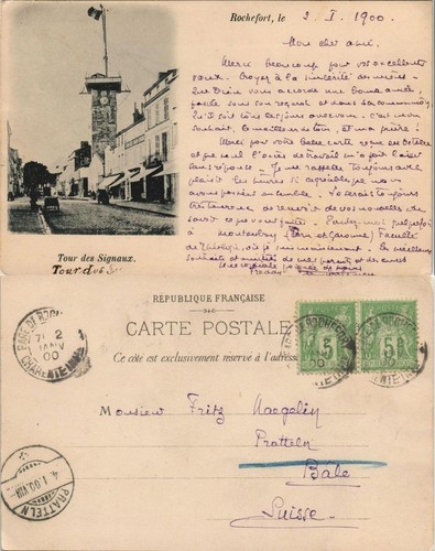 Cpa rochefort sur - rochefort-sur-mer, straße