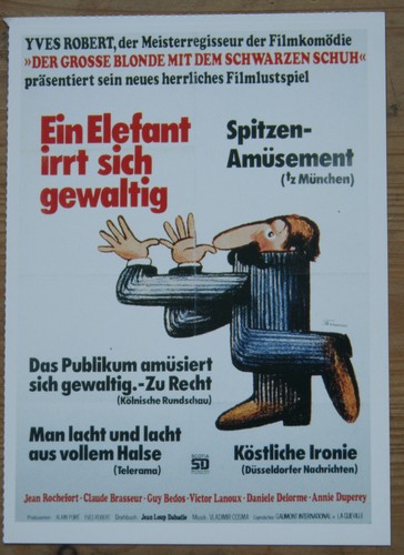 Filmplakatkarte ein elefant - filmplakatkarte,